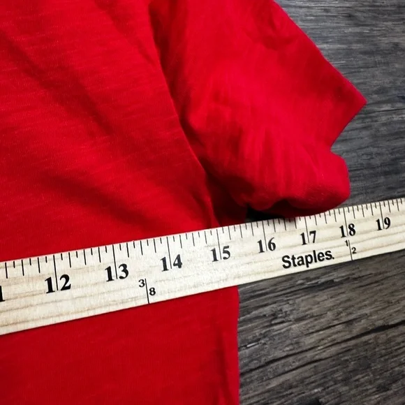 PINK Victoria's Secret Red and Gold Graphic Tee - Picture 7 of 8